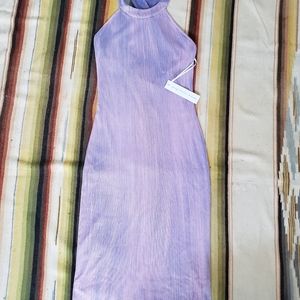 young fabulous broke lavender ROBBIE midi dress S